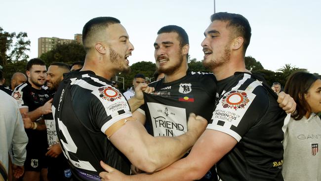 Brothers Malcolm, Russell and Ian Nelson from Redfern All Blacks. Picture: John Appleyard