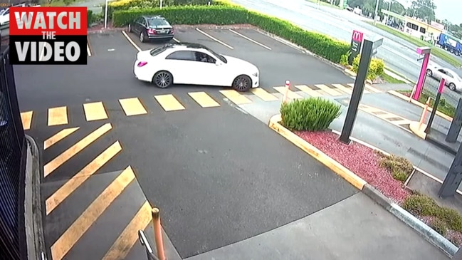 Cops release video of white Mercedes wanted in alleged hit-and-run of officer