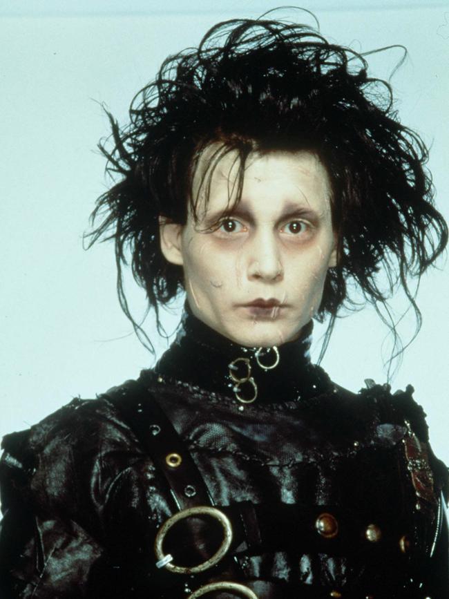 Depp as 'Edward Scissorhands. Picture: Supplied