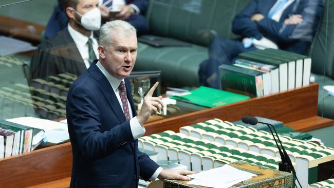 Tony Burke welcomed the ABS data on wage growth. Picture: NCA NewsWire / Gary Ramage