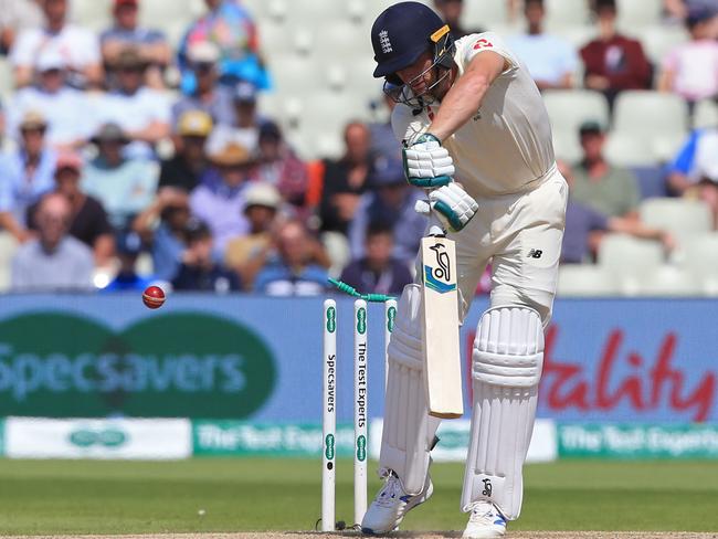 England's Jos Buttler was found out against India. Picture: Lindsey Parnaby/AFP