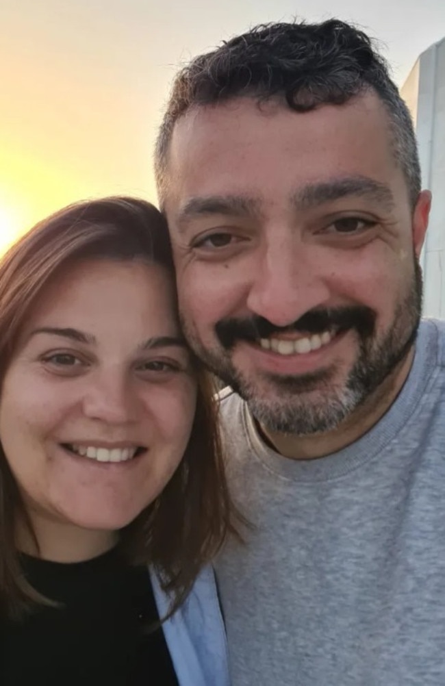 Mario Lucas, pictured with wife Serena, was shocked to find an obscene message on the bag for his seven-month-old son