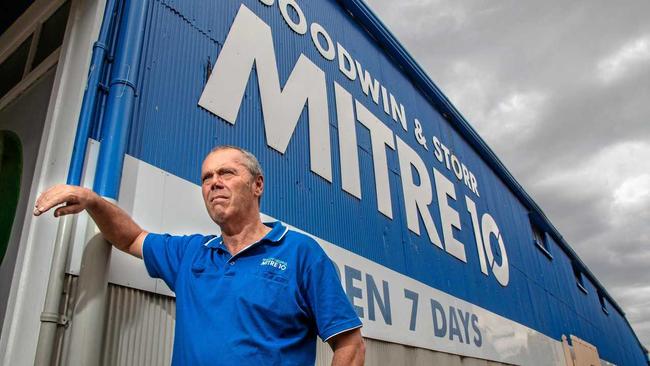 DARK TIMES: Goodwin and Storr Mitre 10 owner John Storr warned the potential arrival of Bunnings to the Lockyer Valely could be the death-knell for his business. Picture: DOMINIC ELSOME