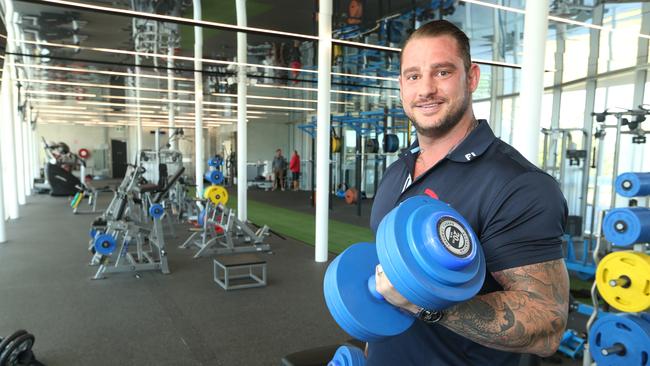 Director of Athletic Performance, Ryan Gambin, in the gym. Picture Glenn Hampson