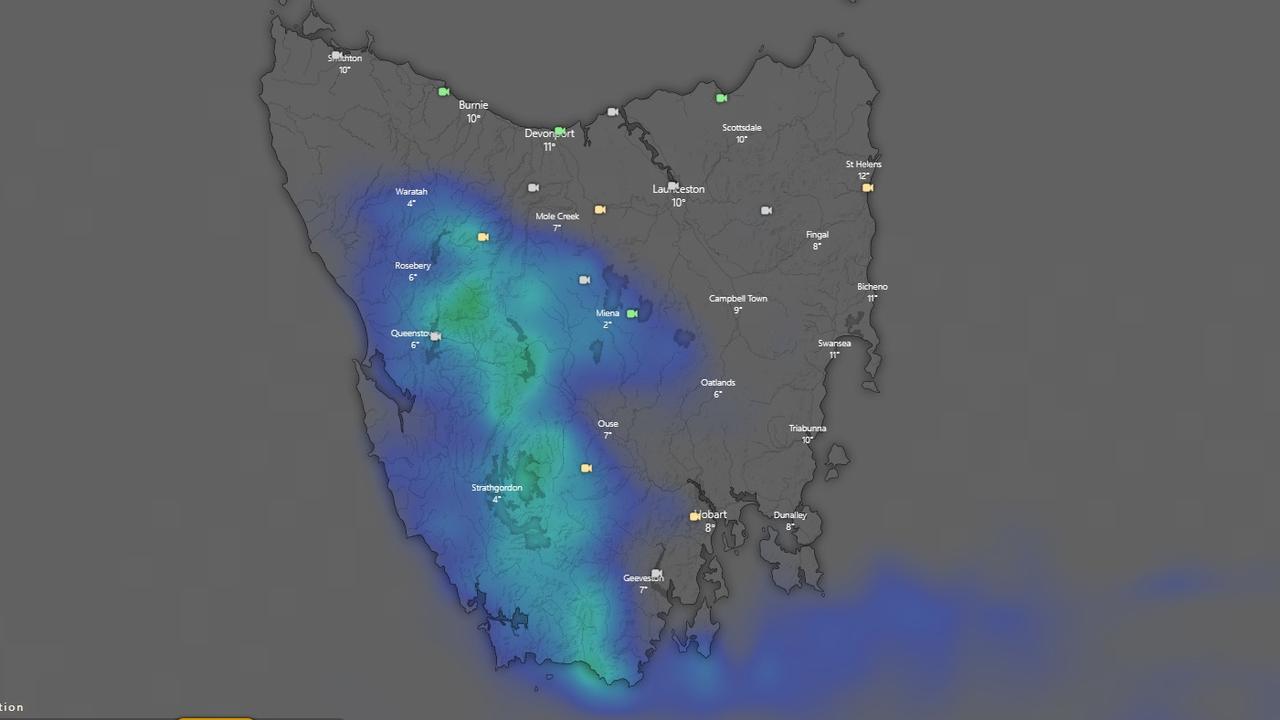 Tasmania weather forecast Snow, wind lashes state The Mercury