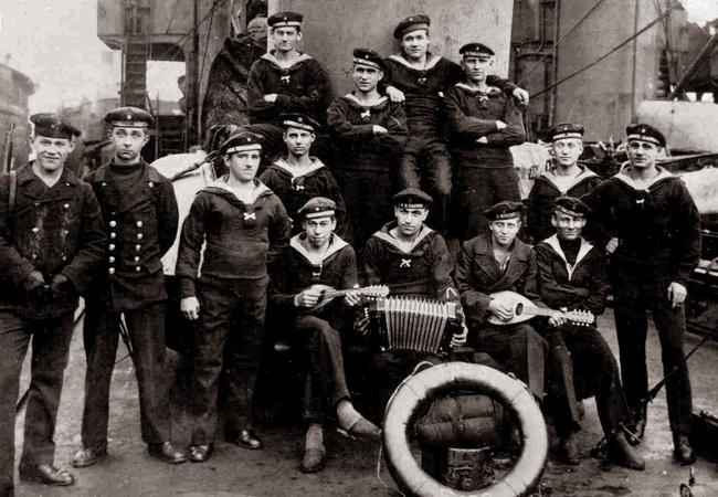 Mutinous German sailors at the Kiel Canal helped spark a revolution in 1918 that ended World War I.