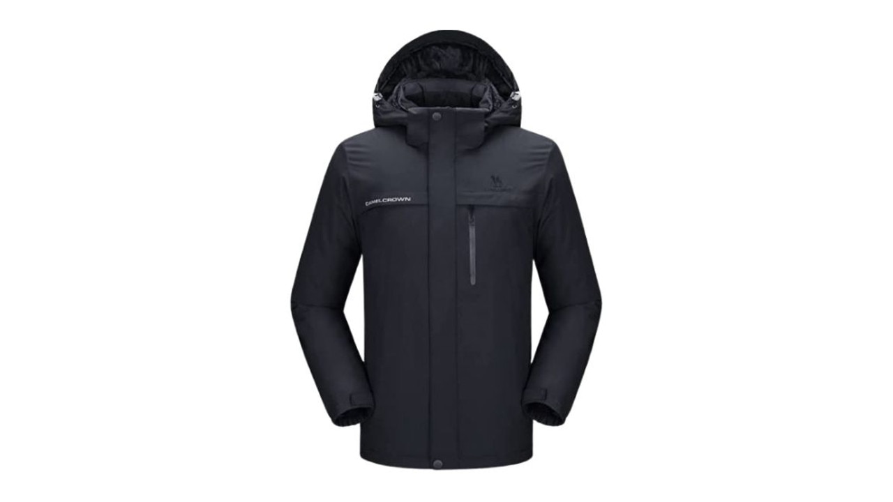 CAMEL CROWN Men’s Mountain Snow Waterproof Ski Jacket. Picture: Amazon Australia.