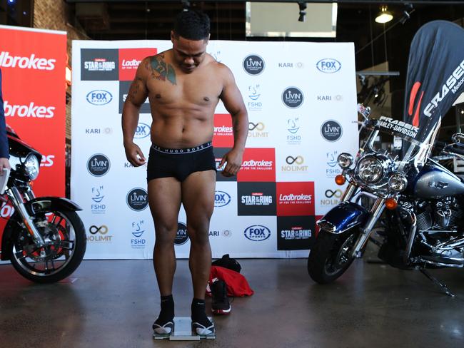 Chris Sandow weighs in for Friday’s charity fight night.