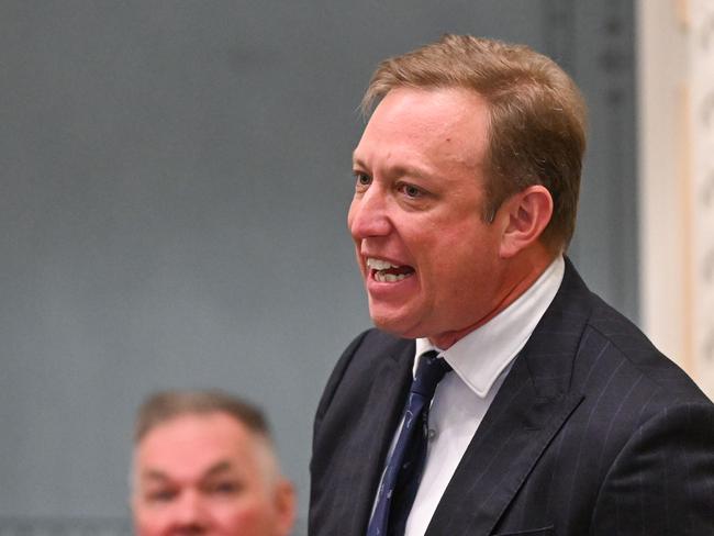 BRISBANE, AUSTRALIA - NewsWire Photos - AUGUST 20, 2024.Queensland Premier Steven Miles during Question Time at Parliament House in Brisbane. Picture: Dan Peled / NewsWire