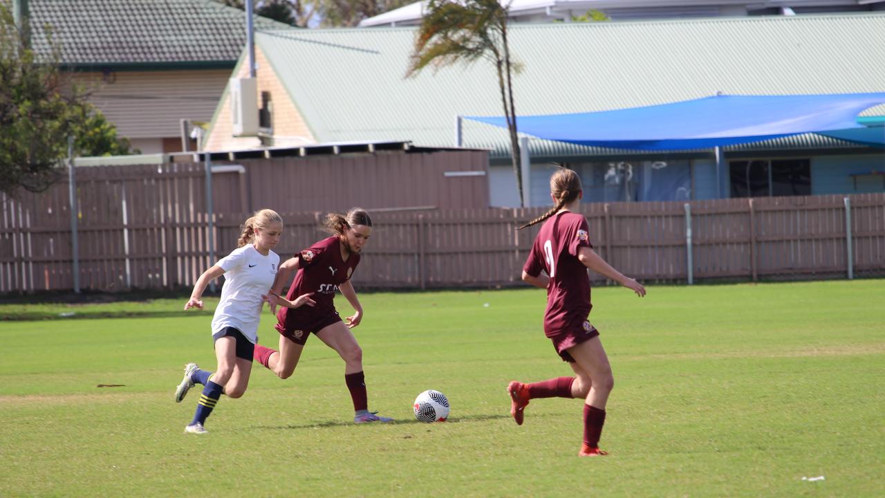 Tayla McMurtrie (Southport SHS) is a tremendous midfield player.