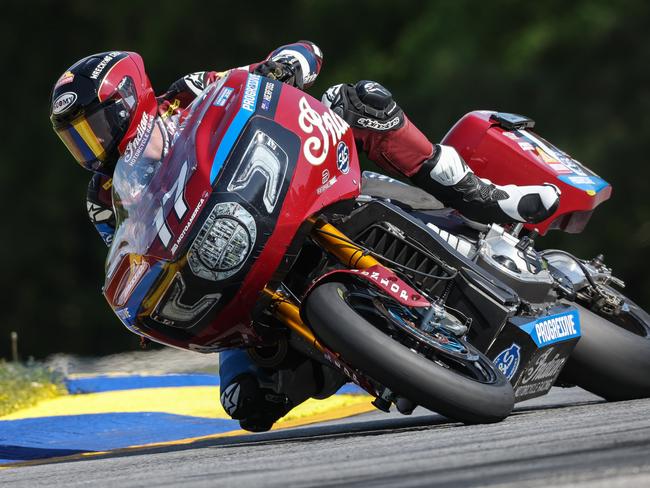 Australian Troy Herfoss, the national Superbike champion, is leading the King of the Baggers championship in the MotoAmerica series in the US.  Pic:  Brian J. Nelson/MotoAmerica