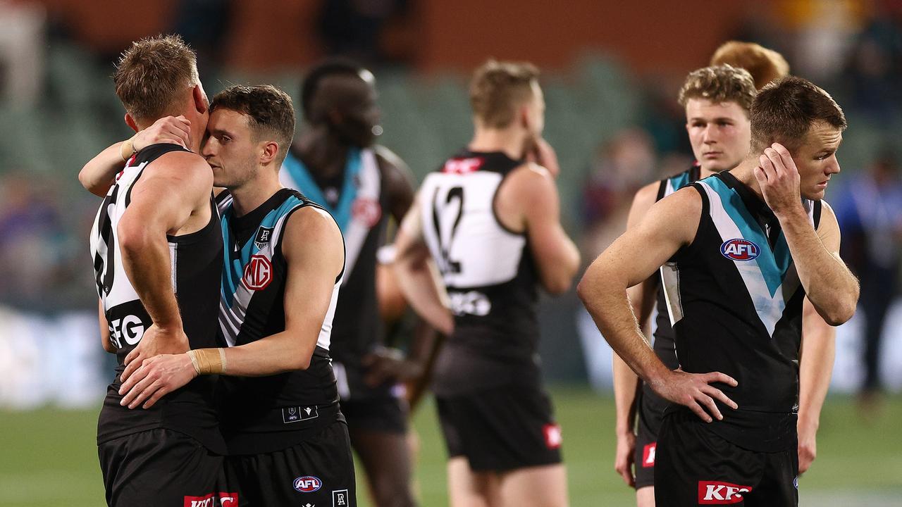 Power coach Ken Hinkley says the club is shattered. Picture: Daniel Kalisz/Getty Images