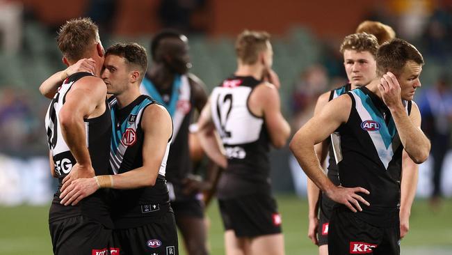 Power coach Ken Hinkley says the club is shattered. Picture: Daniel Kalisz/Getty Images