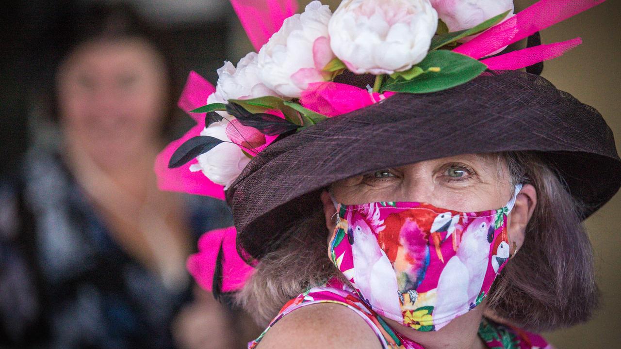 Croc racing at the Berry Springs Tavern for Melbourne Cup Day: Trish Higgins.Picture: GLENN CAMPBELL