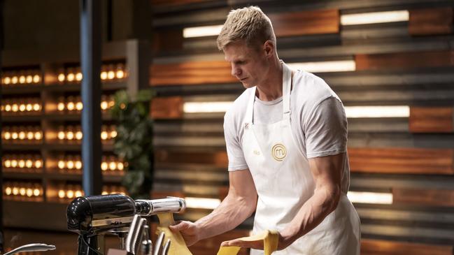 Nick Riewoldt will battle it out for the title of Celebrity MasterChef on Sunday night. Picture: Ten