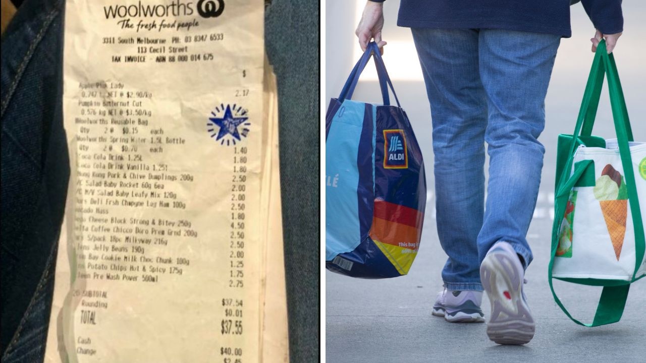 Old receipt reveals grim grocery reality