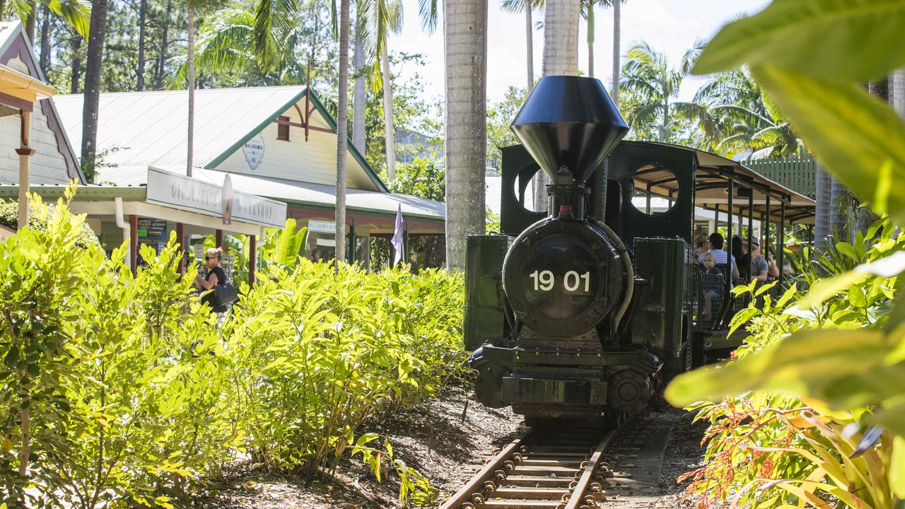 The Passenger steam train at The Ginger Factory at Yandina. Photo: Lachie Millard