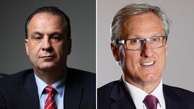 Racing NSW chief executive Peter V’landys, left and Racing Victoria board member Greg Nichols, right. Pictures: Supplied