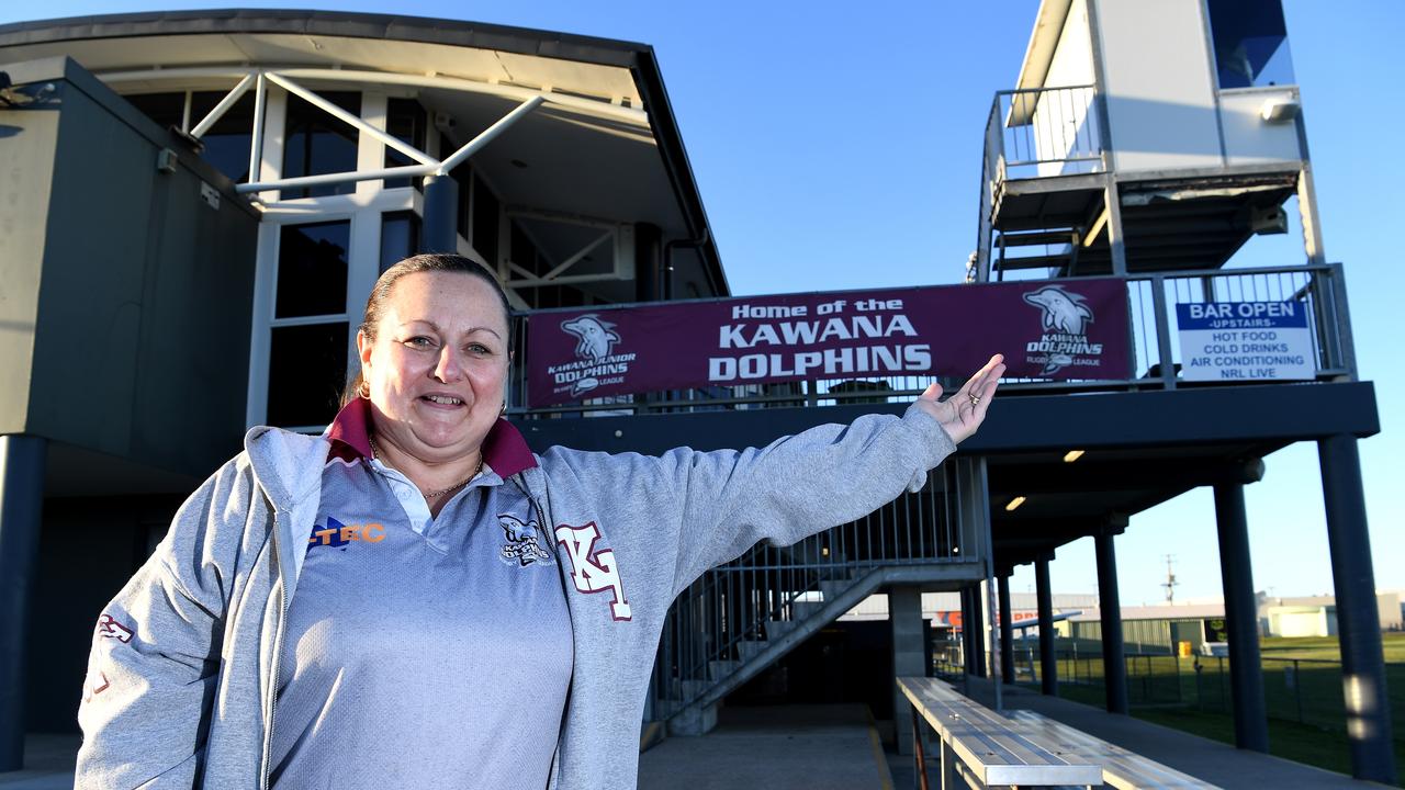 Kawana Dolphins RLC have elected a woman as president for the first time in club history. Michelle Horn is pictured at the Kawana grounds.