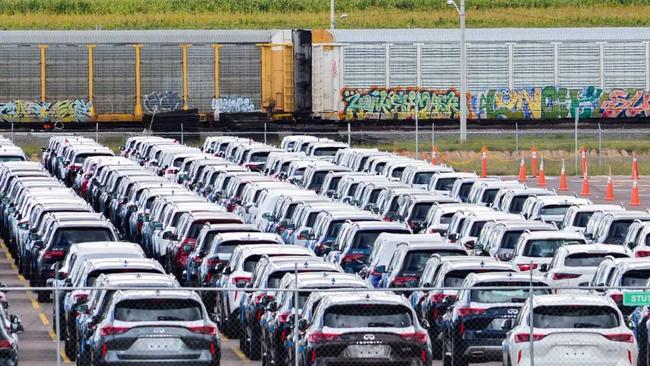 Nissan cars at its manufacturing complex in Aguascalientes, Mexico. Photo: Liberto Urena /REUTERS