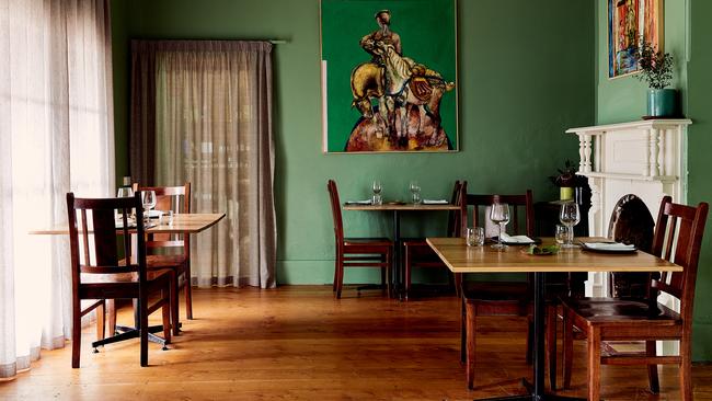 The dining room at Yield, Birregurra. Picture: Christopher McConville