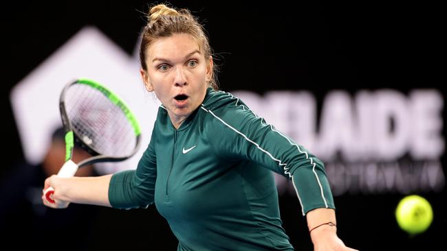 Simona Halep won the decisive tie-break to edge out Ashleigh Barty. Picture: Getty Images