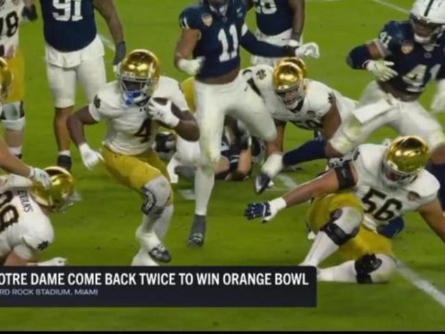 Notre Dame come back to win Orange Bowl