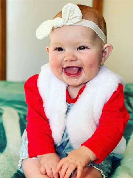 Tassie's Cheekiest Bubs 2020 | Charlotte Robson 8 months old she deserves the title because she’s just the happiest little baby who can bring a smile to everyone she’s around with her cheeky sweet nature. Photo: AnnMarie Robson