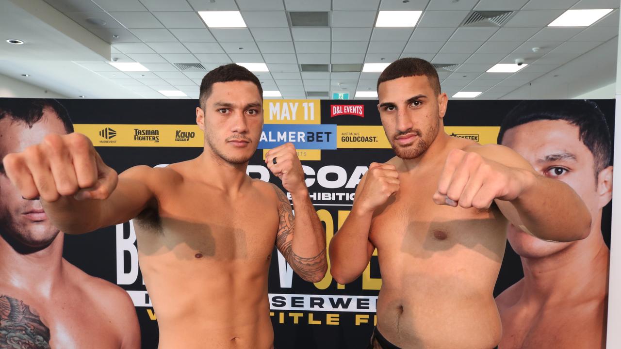 George Kambosos has thrown his support behind stars Jai Opetaia and Justis Huni ahead of big fights. Picture Glenn Hampson.