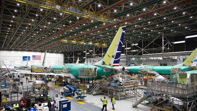 The Boeing Renton Factory in Renton, Washington. Picture: Jason Redmond / AFP