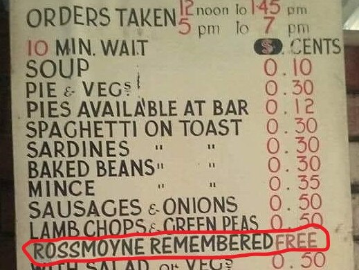 Aussie online have shared their surprise at the “unbelievable” prices of a pub lunch menu from 1972. Picture: Facebook/Old Shops Australia