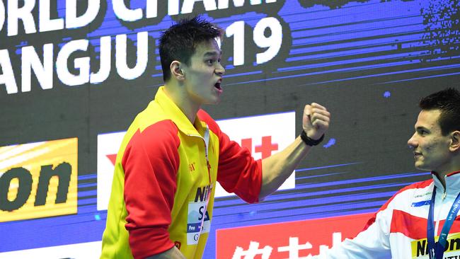 For years swimming’s governing body has protected athletes like Sun Yang. Picture: Quinn Rooney/Getty