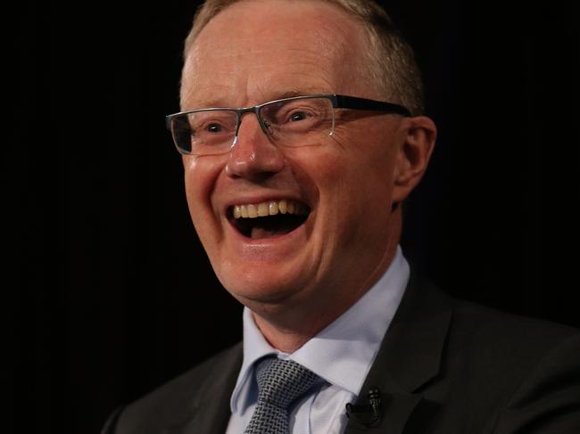 05/02/2020. During question time. RBA governor Philip Lowe as he delivers a landmark speech to the National Press Club lunch in Sydney held at Doltone House at Jones Bay Wharf. Britta Campion / The Australian