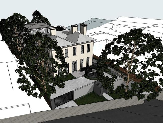 Renders of how the couple plans to renovate the property. Picture: Supplied