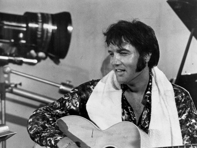 Undated. American singer Elvis Presley.