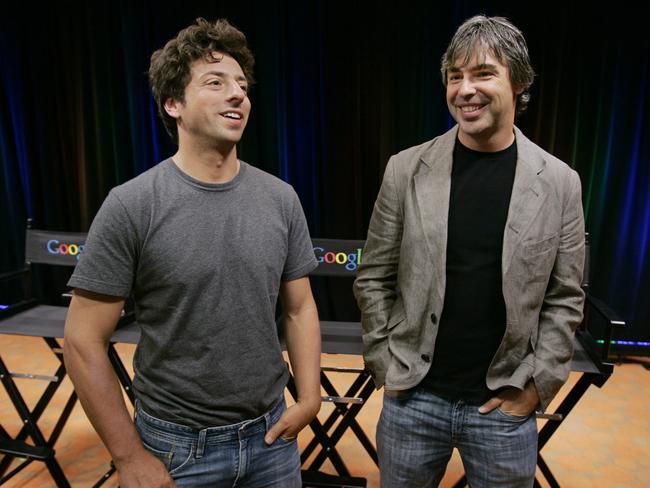 Google co-founders Sergey Brin and Larry Page.