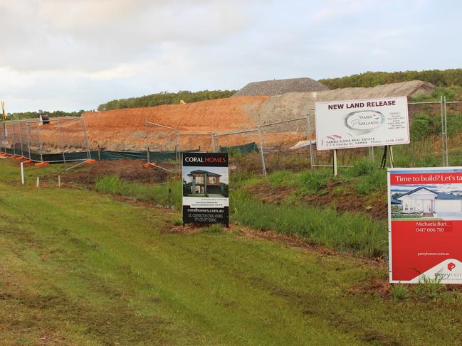 Initial earthworks for the manufactured home estate in the slated West Yamba urban precinct.