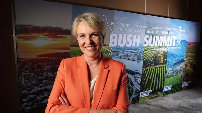 Minister for the Environment and Water of Australia Tanya Plibersek at The Courier-Mail Bush Summit, Townsville. Picture: Liam Kidston