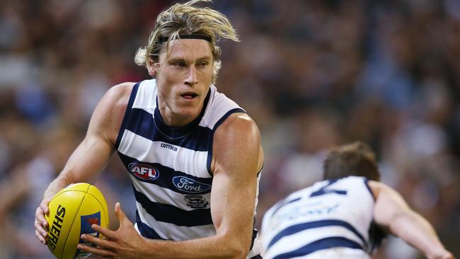 Mark Blicavs has been brilliant since joining the backline. Picture: Michael Klein