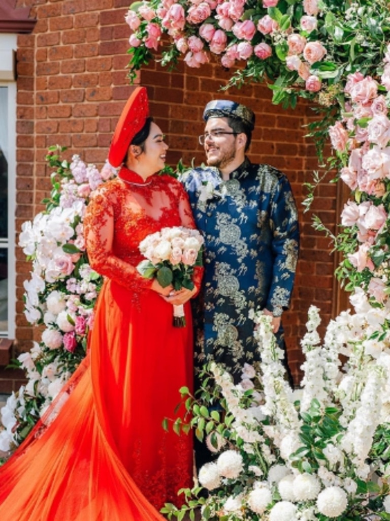 Maria Do and Joaquim Gaspar’s traditional Vietnamese tea ceremony. Picture: Dani Bartlett Photography