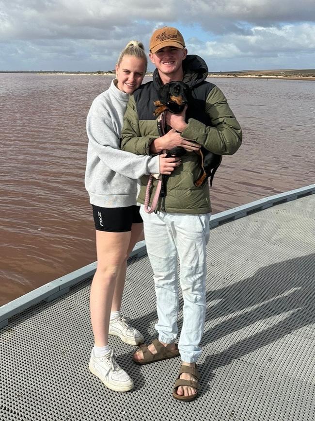 Valerie with owners Georgia Gardner and Josh Fishlock.