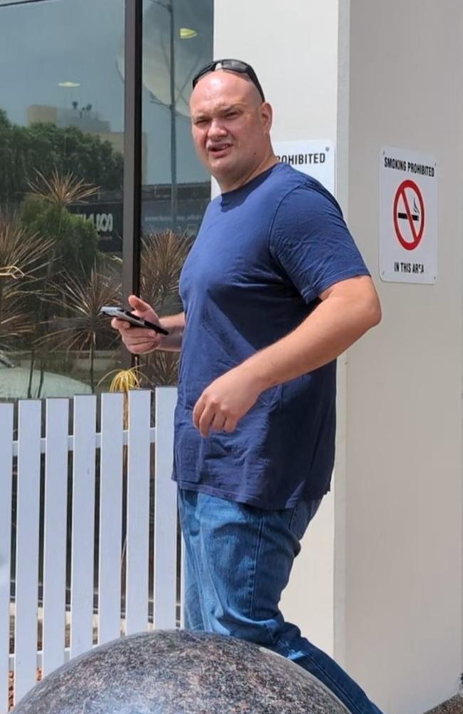 NT Police officer Karol Adam Jarentowski leaving Darwin Local Court. He has been charged with assault, attempting to pervert the course of justice and engaging in conduct that breached his domestic violence order. Picture: Zizi Averill