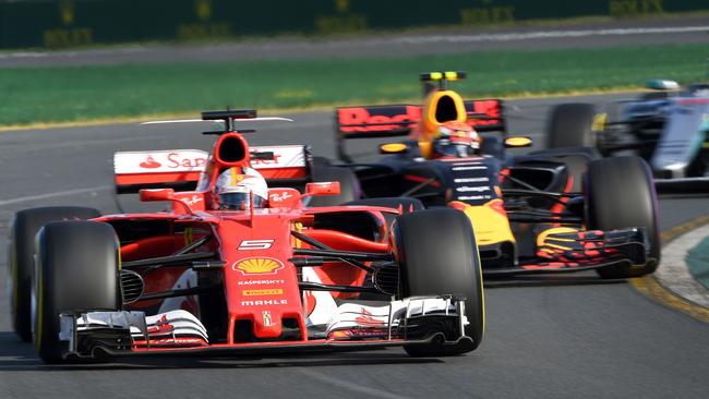 Drivers struggled to get past each other on the Albert Park track.