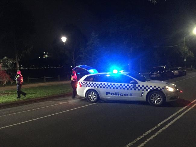 A woman's body has been found in a field in Carlton, near Royal Pde and Princes Park. Picture: Christine Ahern/ Today Show.
