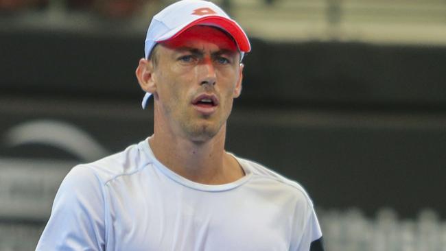 Queensland’s John Millman takes on American Tennys Sandgren tonight.