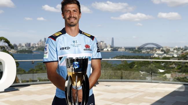 SYDNEY, AUSTRALIA - FEBRUARY 03: NSW Waratahs Captain Jake Gordon attends the 2021 Super Rugby AU Launch at Taronga Zoo on February 03, 2021 in Sydney, Australia. (Photo by Ryan Pierse/Getty Images)