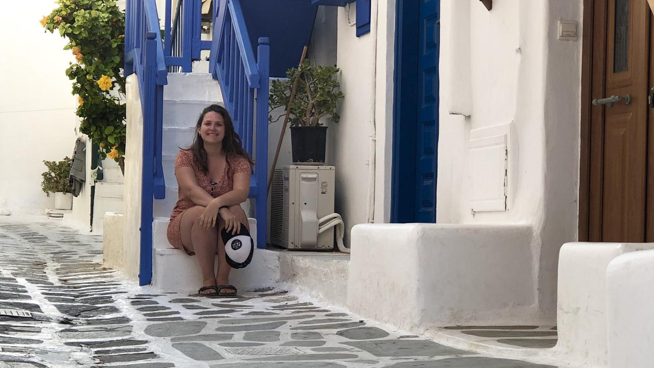 Mykonos was on the itinerary for Elena Stavrou, who saved $8000 in eight months.