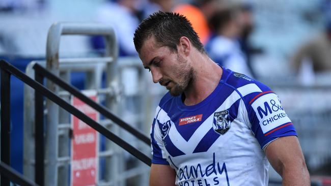 The Knights say they’re happy with their depth at No.6 and won’t be making a play for Kieran Foran. Picture: NRL Photos.