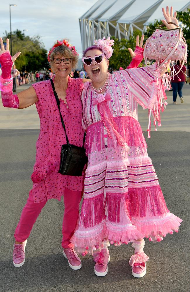 Socials at Pink convert at Townsville's Quensland Country Bank Stadium. Di Cullen and Michelle Newell. Picture: Evan Morgan