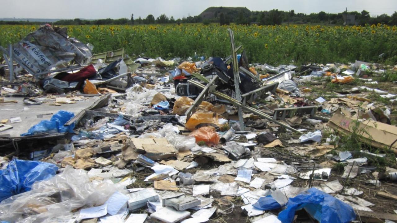 The MH17 crime scene spread out more than 50sq km. Picture: Supplied